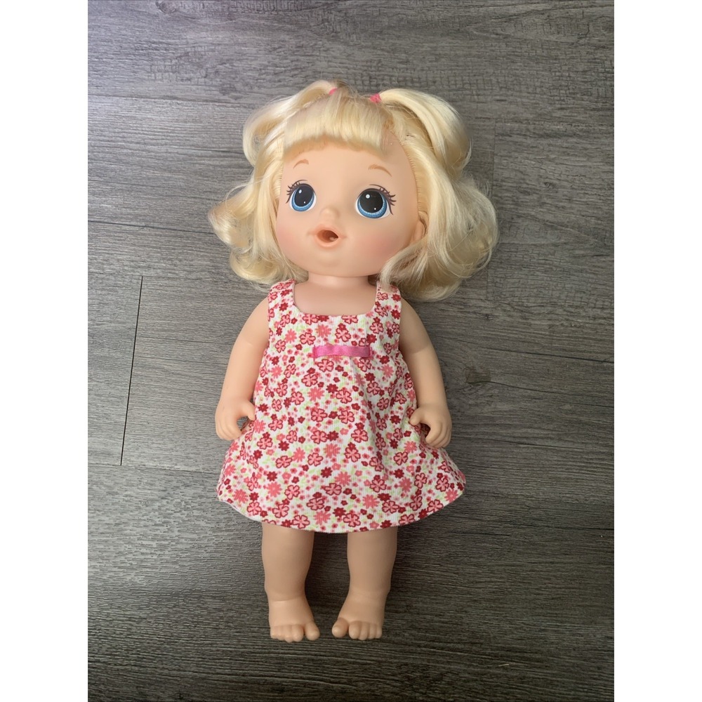 Hasbro Baby Alive Potty Dance Talking Baby Doll Blonde Hair Blue Eyes Doll Only